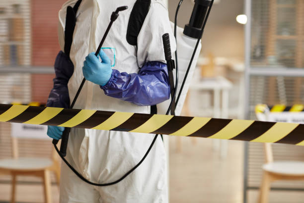 Professional Blood Cleanup technician working in Mathis, TX
